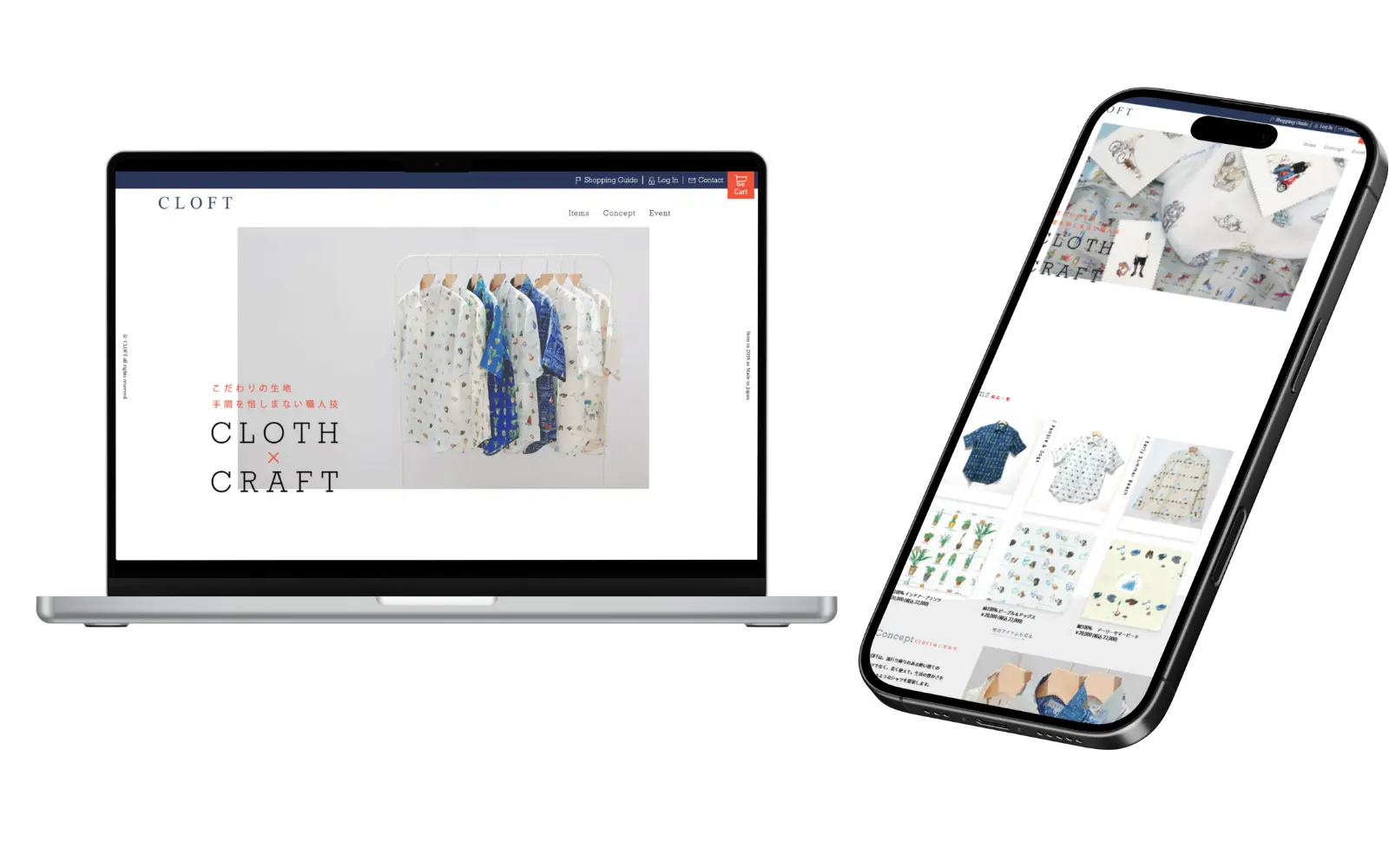 ECサイト制作（Cloft）